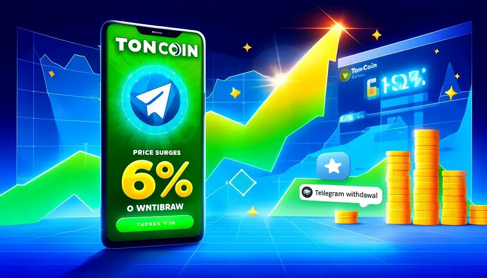 Toncoin's Price Surges 6% as Telegram Introduces Stars Withdrawal