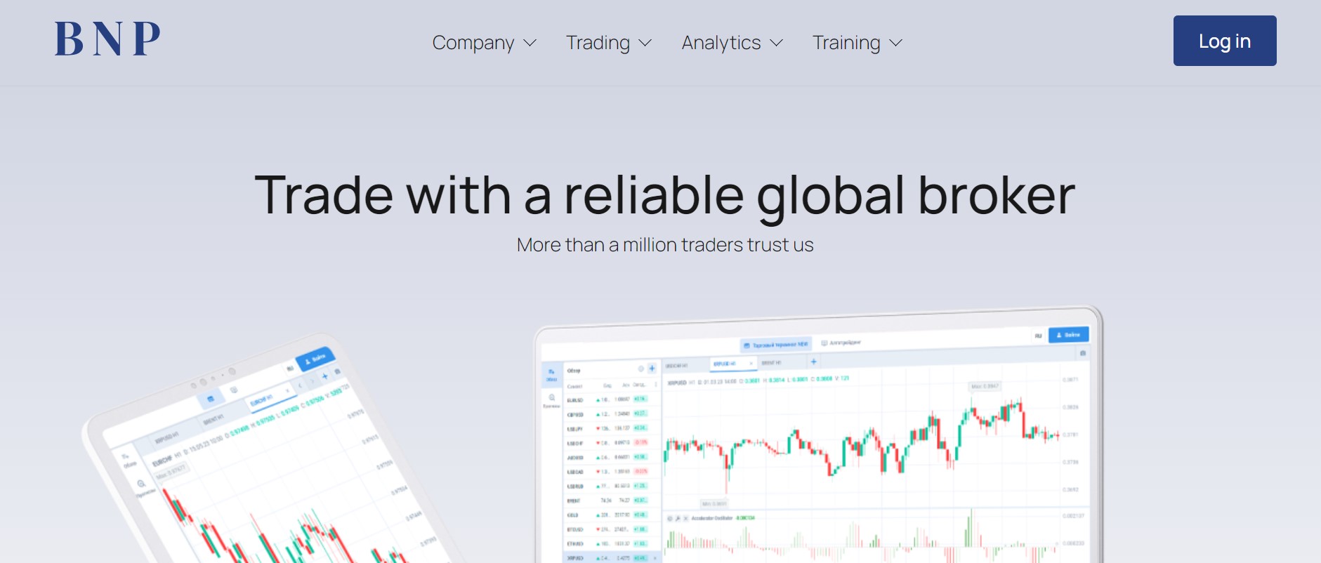 BNP Groups website