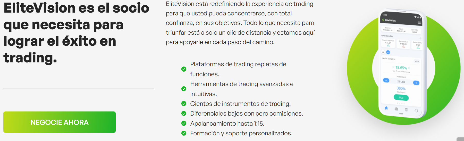 EliteVision plataforma comercial